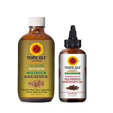 Since it is an oil, a little will go a long way—it's all about moderation and being cautious. Tropic Isle Living Jamaican Black Castor Oil 8oz Strong Roots Red Pimento Hair Growth Oil 4oz By Tropic Isle Living Set Amazon De Beauty