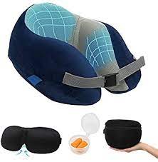 Sweet Siesta New Air Feature Memory Foam Travel Pillow With Vertical Adjustment Travel Pillow Memory Foam Travel Pillow Neck Pillow Travel Travel Pillow