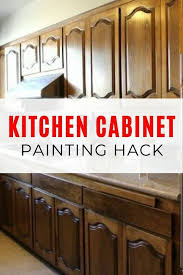 Diy How To Paint Kitchen Cabinets Without Sanding In 2020 Kitchen Cabinets Dark Wood Cabinets Kitchen Cabinet Design