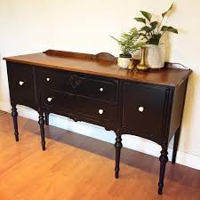 Sold Black Antique Buffet Sideboard Cabinet Distressed Etsy In 2020 Antique Buffet Antique Sideboard Buffet Black Painted Furniture