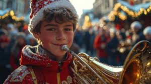 French Horn Christmas Images