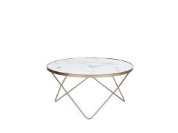 Designermöbel versandkostenfrei günstig online kaufen bei cagü. Couchtisch Marmor Optik Gold Rund O80 Cm Meridian Ii Beliani De