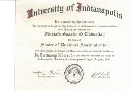 Mba Degree Certificate