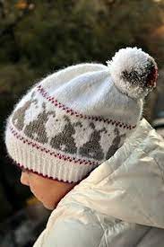Snow Bunnies Pattern By Hanna Maciejewska Stranded Knitting Patterns Hat Knitting Patterns Knitted Hats