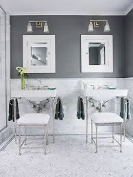 Brilliant Tips For Making Your Small Bathroom Feel Larger Gray And White Bathroom Bathroom Colors Bathroom Color