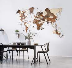 Wall Wooden Map Of The World Map Travel Push Pin Map Rustic Etsy Wood World Map Boyfriend Wall Art Wall Maps