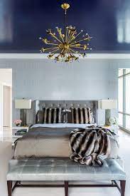 The raindance ceiling fan motor comes in 4 finishes and has lifetime indoor warranty by gulf coast fans. Navy Blue Ceiling Contemporary Bedroom Benjamin Moore Midnight Navy Tobi Fairley