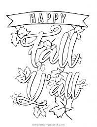 We are currently reading books about fall in my school library and the kids are very excited about halloween, the upcoming fall break, and the cooler weather. Free Printable Fall Coloring Pages Simple Mom Project
