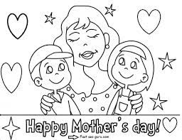 Printable Happy Mothers Day With Her Children Coloring Pages Printable Coloring P Mothers Day Coloring Pages Mothers Day Drawings Mothers Day Coloring Sheets