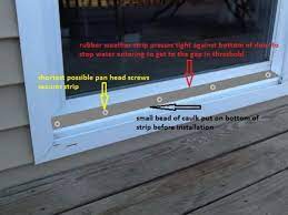 This is an outside basement entry doorway. Leaking Sliding Glass Door Doityourself Com Community Forums