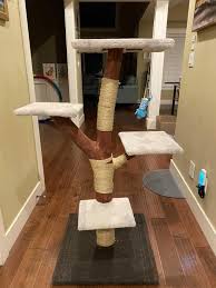The larger trees are only available for local pickup but the smaller trees can be shipped. Handmade Cat Tree Cat Post Cat Tower Classifieds For Jobs Rentals Cars Furniture And Free Stuff
