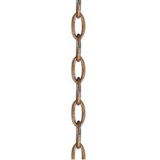 Livex Lighting Antique Gold Leaf Extra Heavy Duty Decorative Chain 5610 48 The Home Depot In 2020 Light Chain Livex Lighting Antique Gold