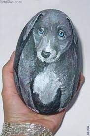 Learn how to draw a dog step by step easy for beginners. 82 Best Stone Dogs Ideas Painted Rocks Stone Painting Pet Rocks