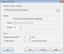 Camera Properties Alerts