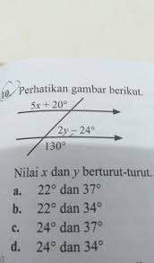 Maybe you would like to learn more about one of these? Nilai X Dan Y Berturut Turut Brainly Co Id