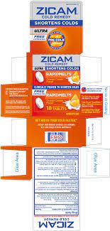 Zicam's nasal spray and gel versions were linked to a serious loss of the sense of . Zicam Ultra Cold Remedy Rapidmelts