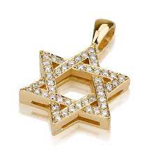 Deluxe 18k Gold And Diamonds Interlocking Star Of David Pendant Star Of David Pendant Star Of David Star Pendant