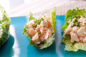 Healthy cold shrimp salad recipe w/ chives, red onions, celery, mayonnaise & horseradish is light & crunchy. Cold Shrimp Salad Recipe Blog Zak Designs
