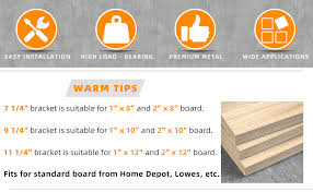 Modern decorative shelving brackets that give a rustic, barnyard appearance to any design project. Amazon Com Luckin Sturdy Shelf Bracket Fit 10 Inch Standard Board Sold By Homedepot J Bracket For Diy Rustic Floating Shelf 6 Pack Black Home Improvement