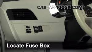 Towing with your toyota sienna; Interior Fuse Box Location 2011 2019 Toyota Sienna 2011 Toyota Sienna Xle 3 5l V6