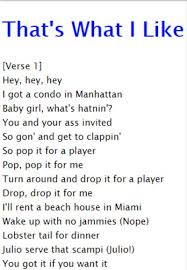 That's what i like lyrics performed by joe: Lyrics Bruno Mars That S What I Like Fur Android Apk Herunterladen