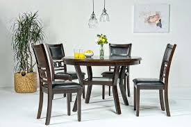 Ariana riviera dining table make a statement in your formal dining space with this stunning round table. Gia Round Dining Table 4 Chairs In Dark Brown Mor Furniture