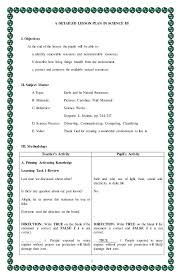4a S Detailed Lesson Plan In Science 3 Science Lesson Plans Science Lesson Plans Elementary Lesson Plan Examples
