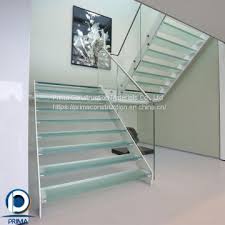 The modern version of the straight staircase supports open concept designs, and is often. Staircase Design Double Stringers Stairs Glass Tread Stair Metal Staircase Glass Railing Of Straight Staircase From China Suppliers 158920964