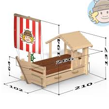 Wickey Lit Jeu Lits Enfant Lit Pirate Captain Octopus 90x200cm Drapeau Pirate Amazon Fr Cuisine Maison Mobiliario Infantil Camas Criativas Cama Infantil