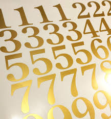 Modern mailbox numbers, vinyl numbers, numbers to moderize your mailbox, numbers to make these modern mailbox numbers in our palm springs font bringing major aloha vibes! 1 Metallic Gold Color Classic Style Mailbox Numbers Lot Of 40 4 Of Each Number Form 0 To 9 1 Inch Tall Vinyl Mailbox Numbers Doors Tool Box Locker Car Truck Address Decal Stickers Century Buy Online In Bahamas
