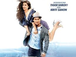 Hd Wallpaper First Look Heropanti 2014 Tiger Shroff And Kriti Sanon Poster Wallpaper Flare Kriti sanon the 'heropanti' glamgirl can be seen in black short skirt flaunting her long legs for a photoshoot. first look heropanti 2014 tiger shroff