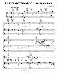 George Strait Baby S Gotten Good At Goodbye Sheet Music Pdf Notes Chords Pop Score Piano Vocal Guitar Right Hand Melody Download Printable Sku 194289