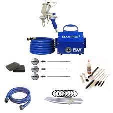 Fuji 2203g Semi Pro 2 Gravity Feed Hvlp Paint Sprayer System And Accessories Walmart Com Walmart Com