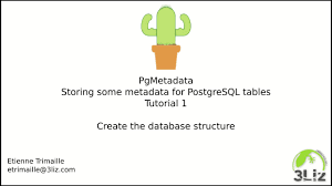 PgMetadata : Presentation and installation of the database structure -  YouTube