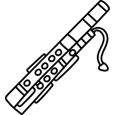 Color in this picture of a bassoon and others with our library of online coloring pages. Bassoon Free Music Icons