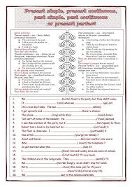упражнения на Present Simple Present Continuous Past Simple Past Continuous Present Simple Present Continuous Past Simple Past Continuous And Present Perfect Anglais