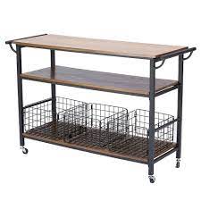 Maybe you would like to learn more about one of these? Lancashire Wood Metal Kitchen Cart Brown Baxton Studio Target