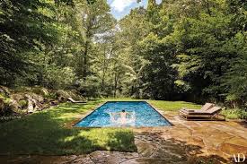 a colonial era residence in bedford new york becomes a tranquil retreat backyard pool landscaping pool landscaping garden pool pinterest