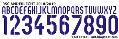 The compact squad overview with all players and data in the season overall squad rsc anderlecht. Free Football Fonts Rsc Anderlecht 2018 2019 Font