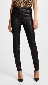 Maria High Rise Leather Pants