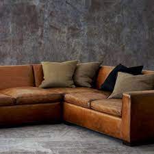 Ralph lauren sectional leather sofa elite spring down this clean, modern sectional can be configured in ken fulk furnished the space with a vintage de sede sectional sofa and a pillow in a ralph lauren home leopard print; Ralph Lauren Sectional Couch Cool But Would It Fit Also Probably Really Expe Leather Couch Sectional Modern Leather Sectional Leather Sectional Living Room