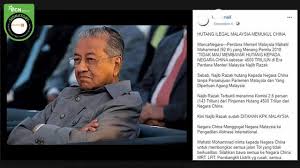 Dikutip dari portaljember.com berdasarkan pada dua laporan dari international monteray fund: Cek Fakta Pm Malaysia Mahathir Mohamad Tolak Bayar Utang 4 500 Triliun Ke China Cek Fakta Liputan6 Com