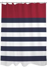 Red White And Blue Shower Curtain Red Shower Curtains Nautical Shower Curtains Bathroom Red