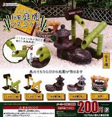 J Dream Miniature Japanese Style Garden Mascot Gashapon 5 Set Mascot Capsule Toy Japanese Garden Japanese Gifts Japanese