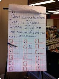 using anchor chart paper to write morning meeting activities