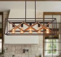 Zicbol 5 -Light Oil-rubbed Bronze Metal Metal Chandelier in ...