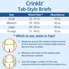 crinklz adult tab style printed diapers incontinence briefs