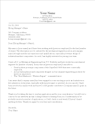 Your cover letter is the first point of contact between you and the person who could one day be your future boss. Mechanical Engineer Cover Letter Templates At Allbusinesstemplates Com