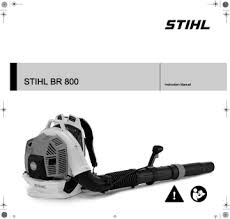 This chainsaw's cutting power makes it great for cutting firewood. Stihl Br 800 Owner S Manual Manualzz