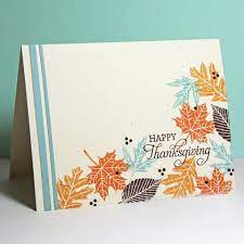 It might be a good idea to mention the person you are sending the card to as someone you are thankful for. Thanksgiving Cards Homemade Thanksgiving Day Card Greeting Ard Ideas For Turkey Day